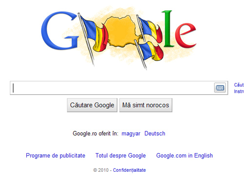 Logo Google - Ziua Nationala